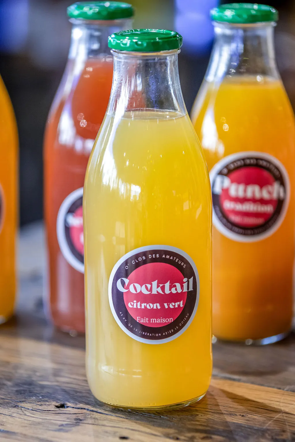 Bouteille de cocktail maison Citron vert