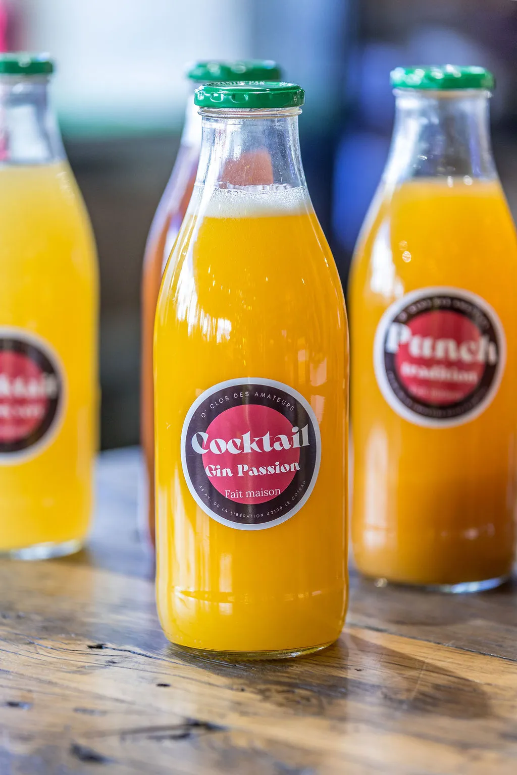 Bouteille de cocktail maison Gin Passion