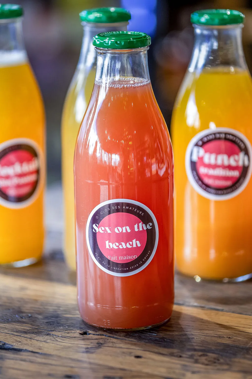 Bouteille de cocktail maison Sex on the beach