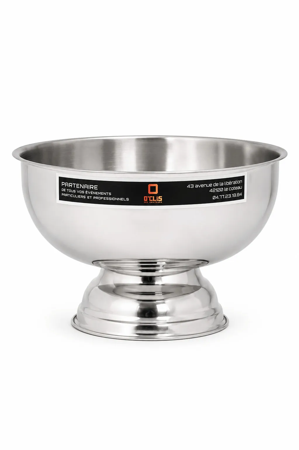 Vasque à boissons en inox pour garder les bouteilles au frais